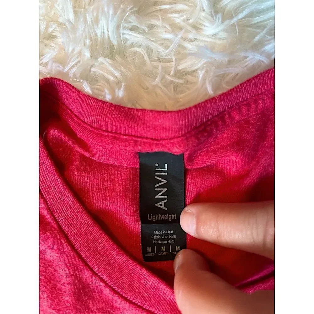 Anvil "Why is the carpet all wet Todd?" Printed Tee | Color: Red | Size: M - Picture 3 of 4